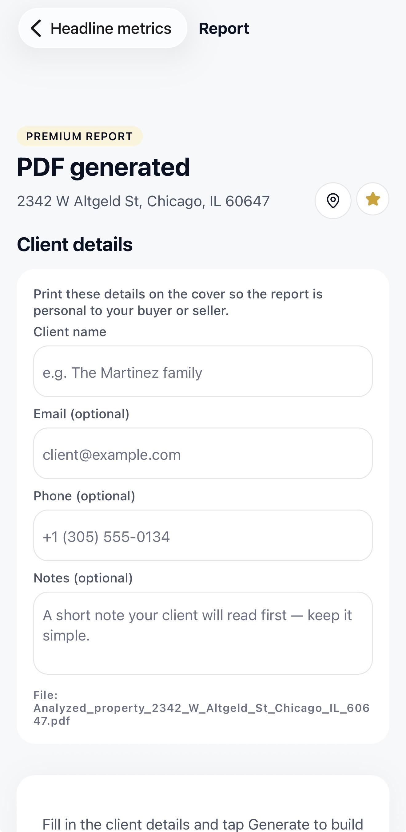 Flujo de reporte para clientes en MyInversorAI