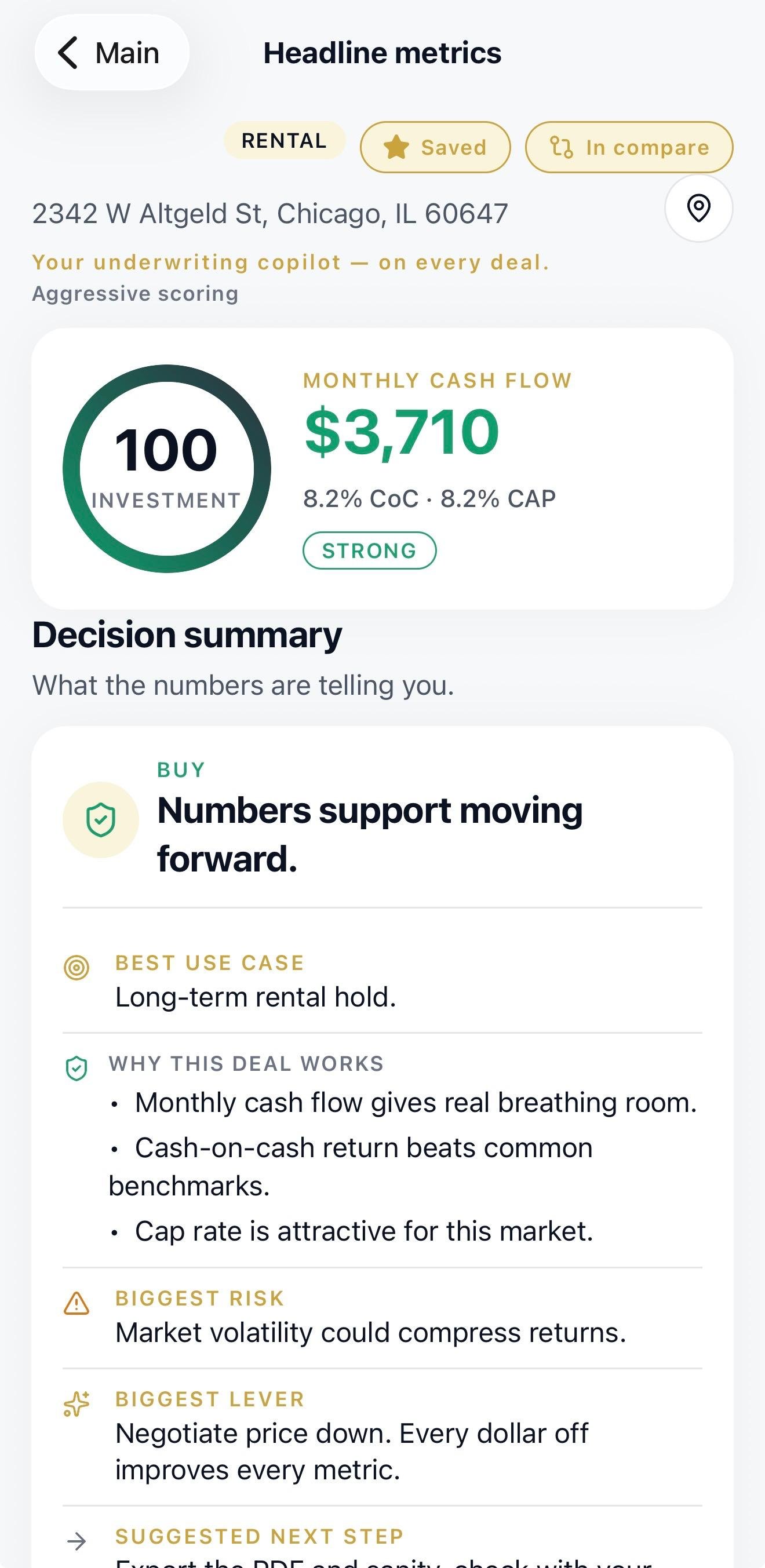 MyInversorAI mobile investment verdict